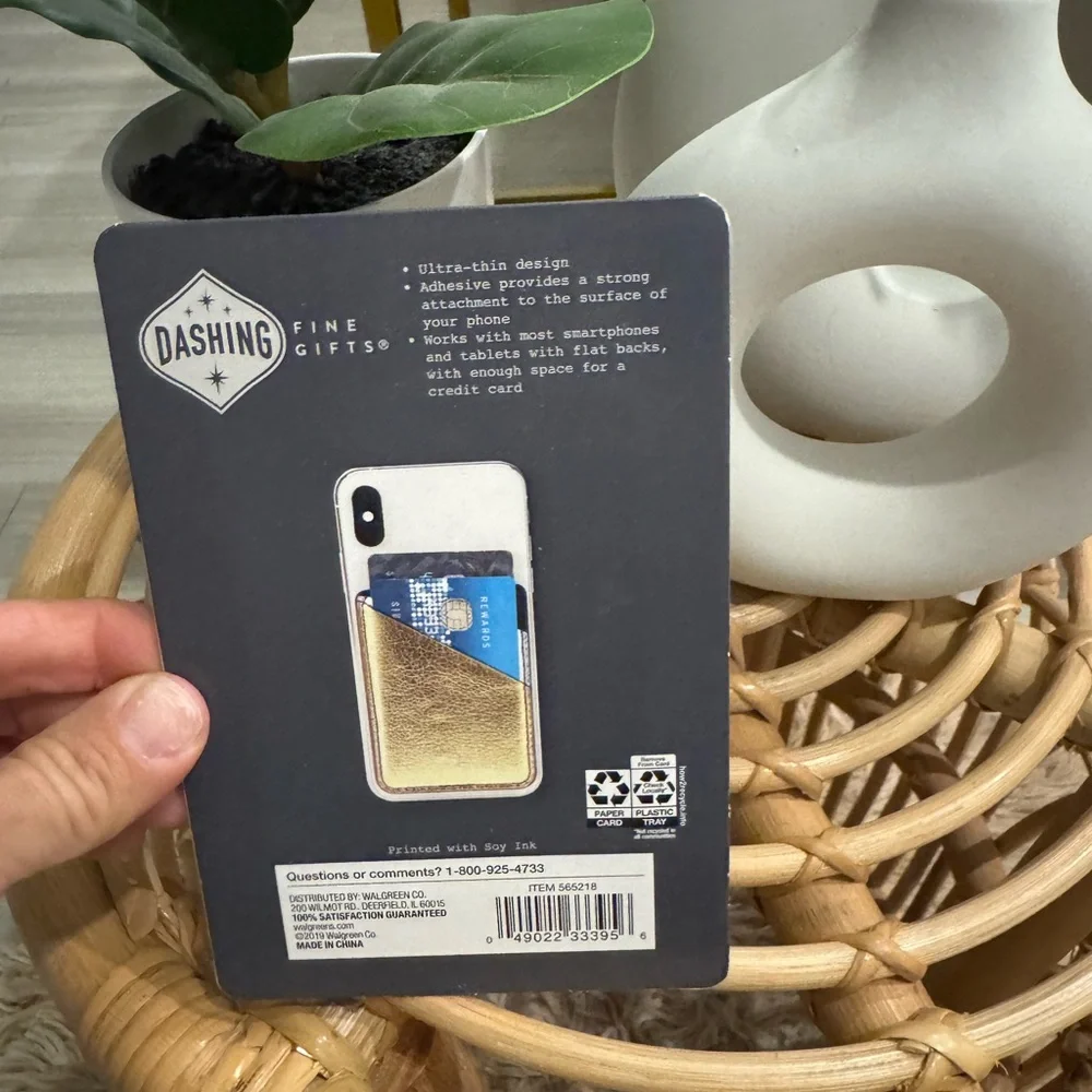 Unopened Dashing Gold and Silver Phone Pocket